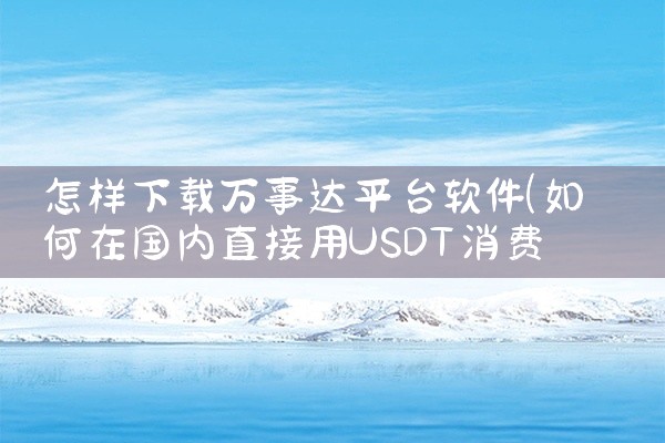 怎样下载万事达平台软件